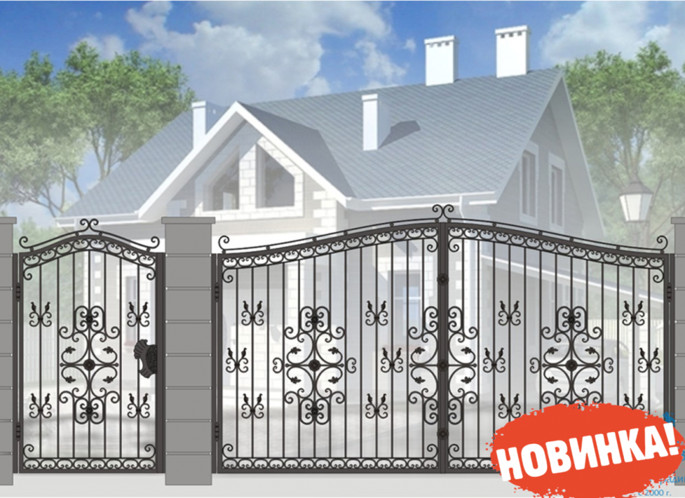 Кованые ворота v-184 (1 кв.м.)