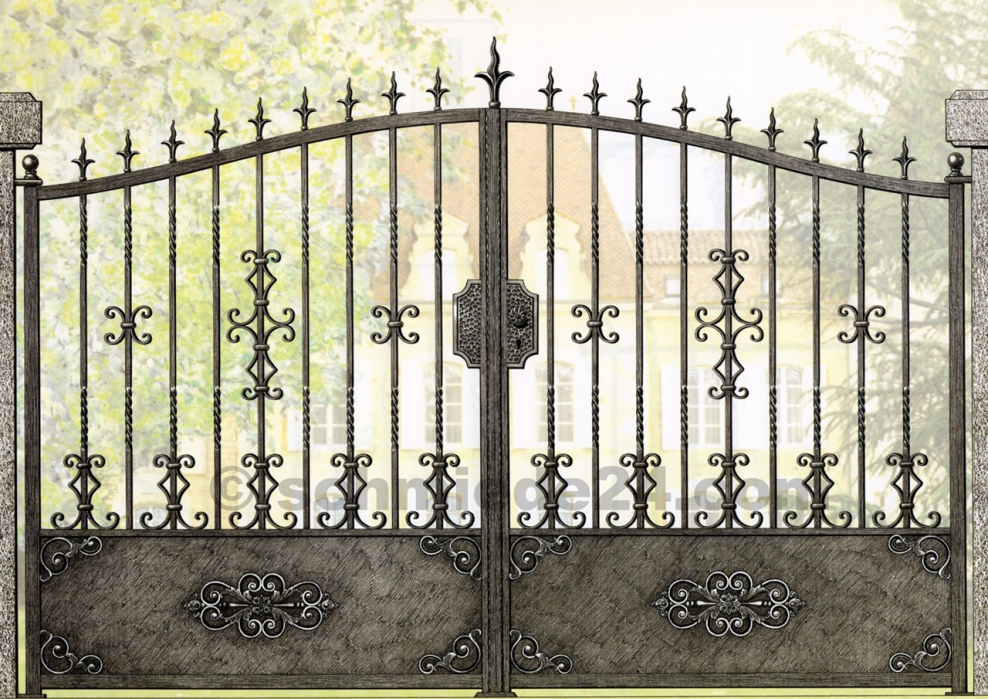 Кованые ворота в стиле Прованс