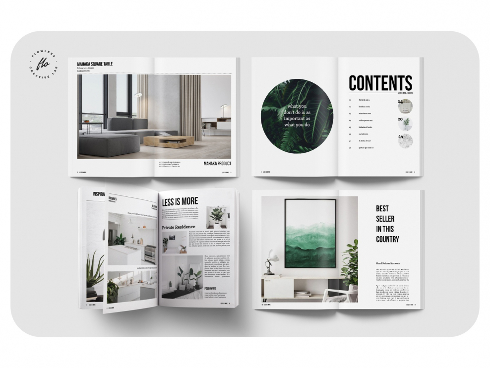 Макет журнала интерьер