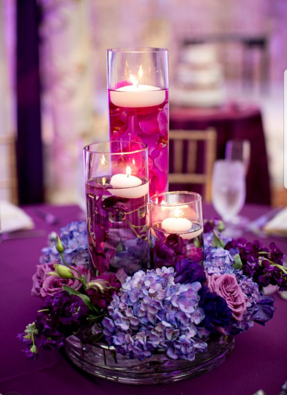 Декор в фиолетовых тонах