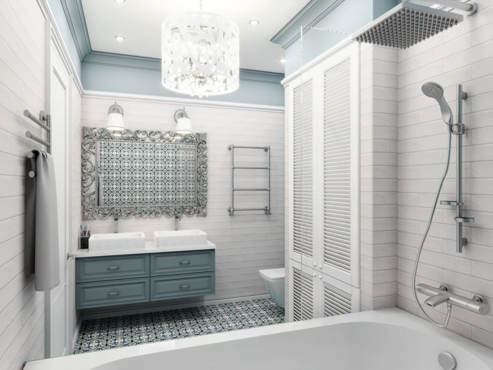 Ванна в стиле Неоклассика 4.1кв.м