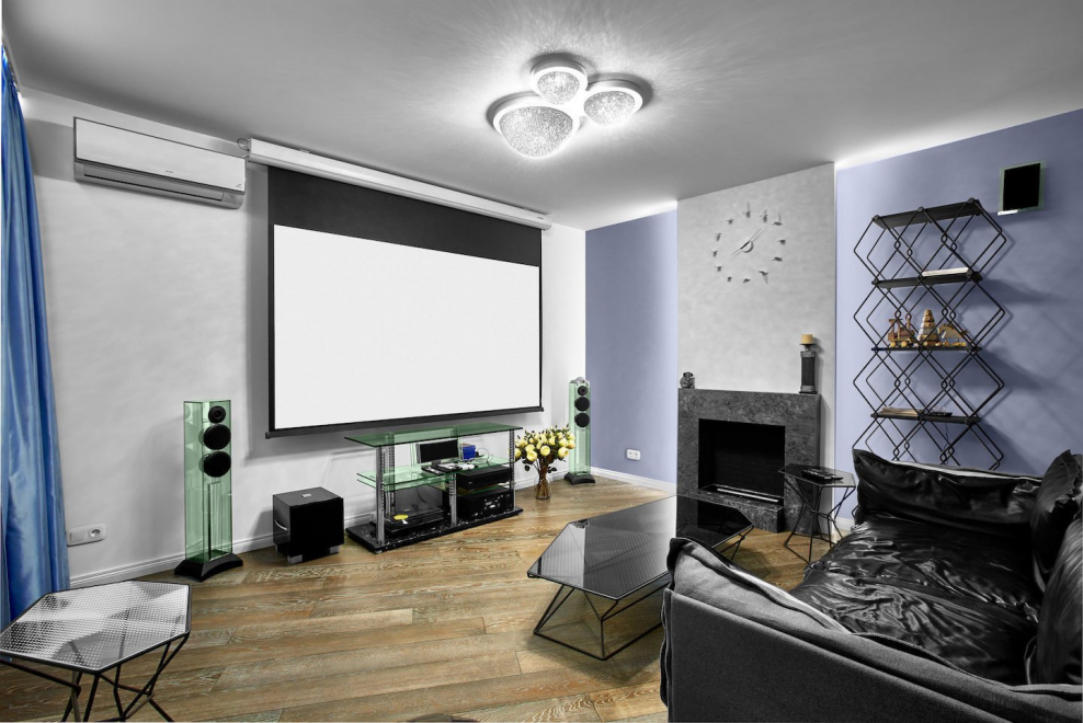 Проектор в интерьере квартиры