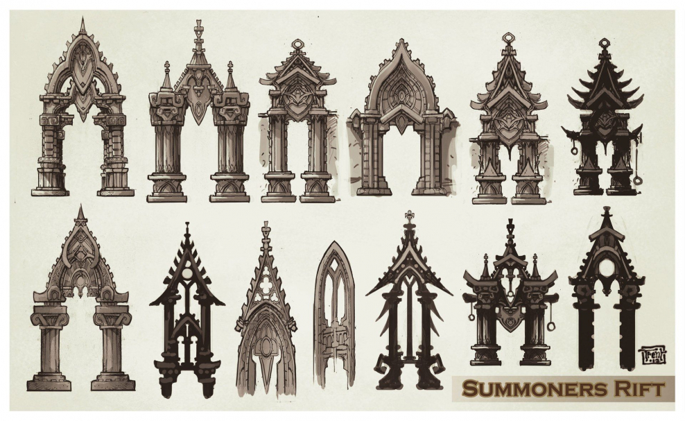 Готика концепт арт архитектура