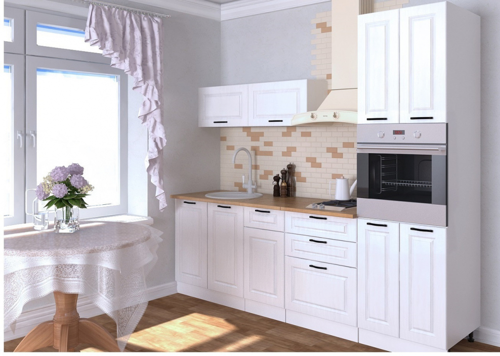 Кухонный гарнитур "гарнитур 1 белый Вегас"