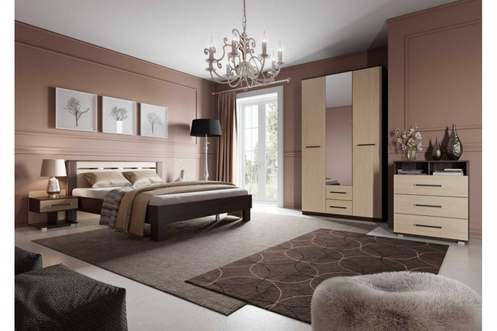 Спальня Женева фабрика Лотус венге