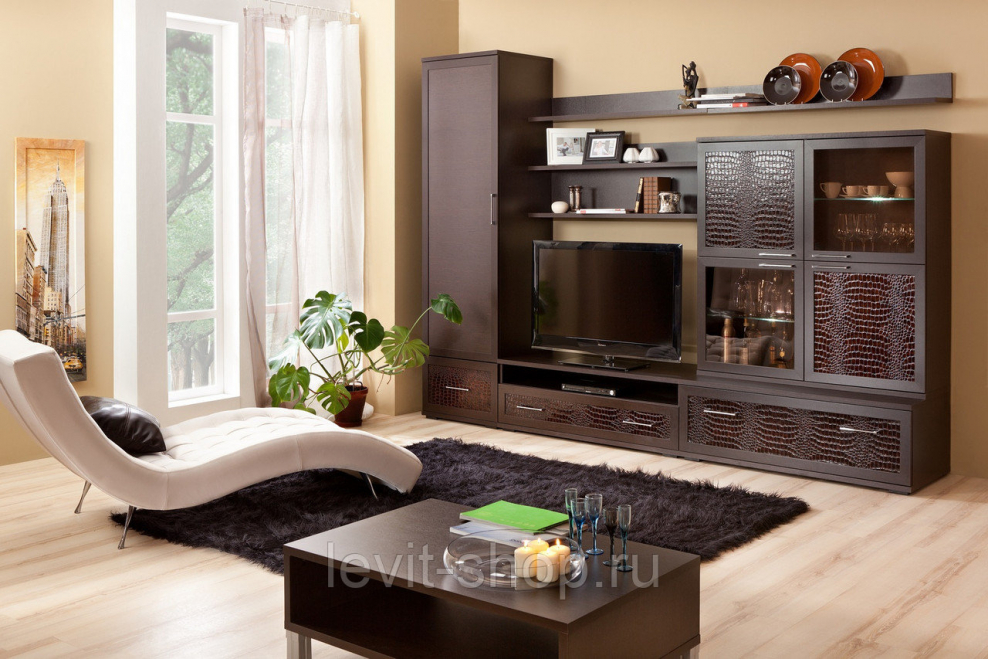 Парма Люкс гостиная Кураж венге