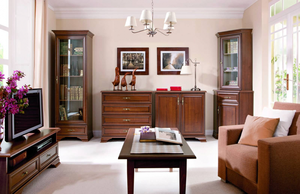 Гостиная Кентаки каштан