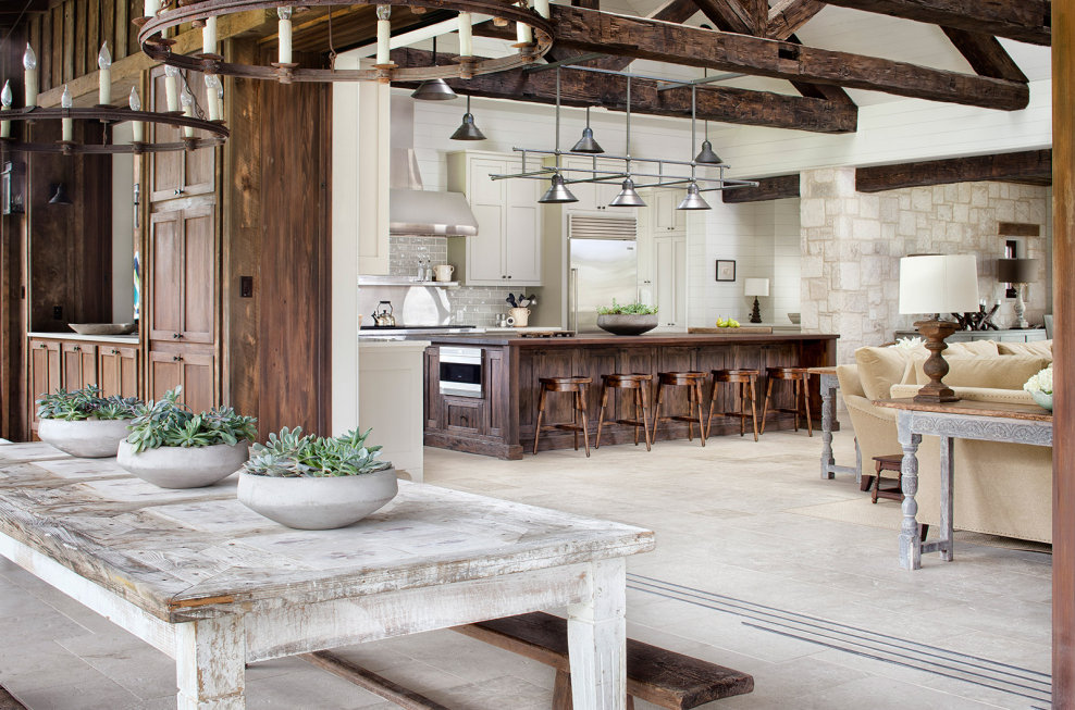 Кантри интерьер