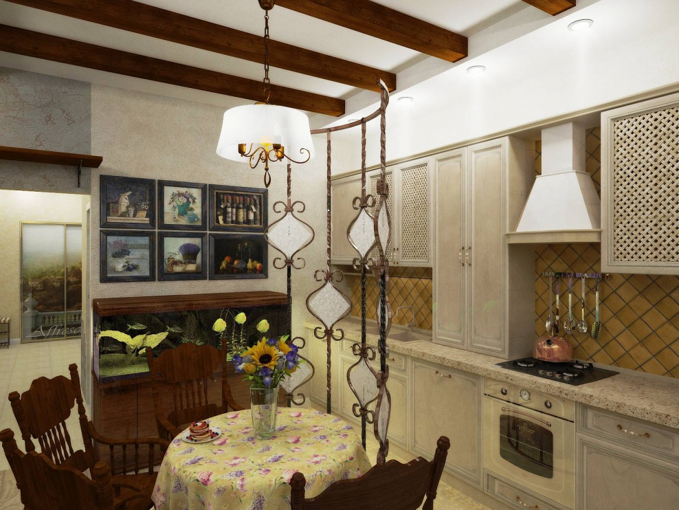 Стиль Кантри в городской квартире