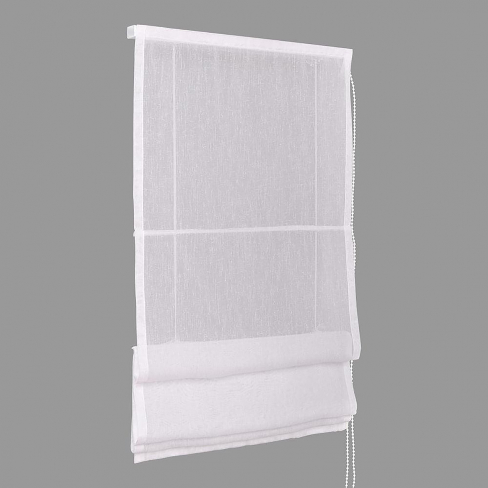 Римские шторы Delfa Fancy тюлевый белый