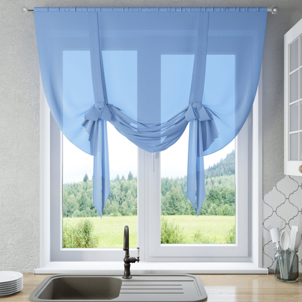 Шторы "Селена-150", голубой