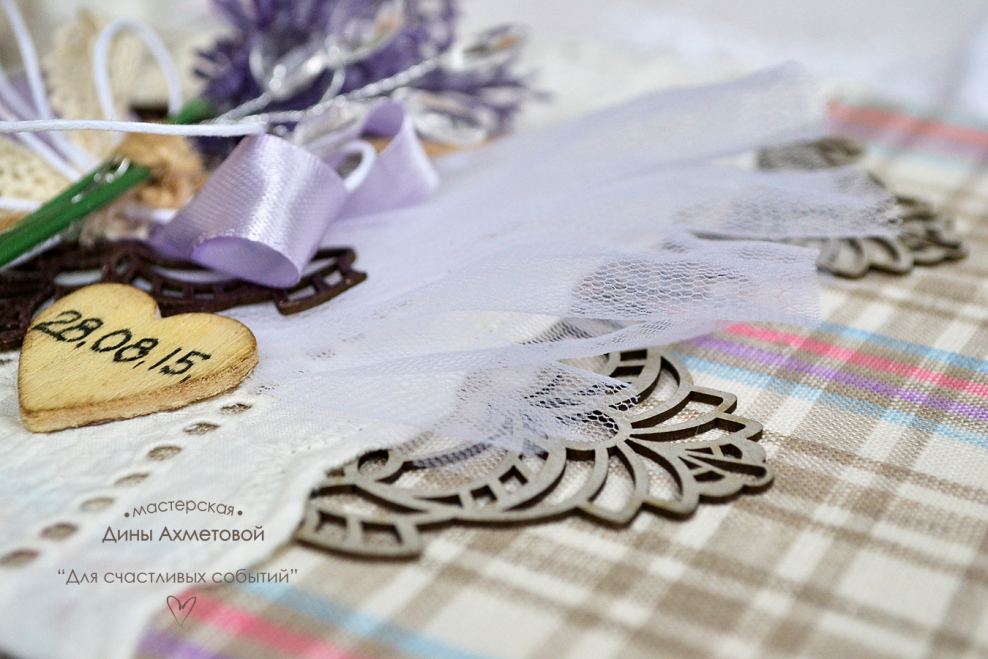 Декорирование деревянного сердца