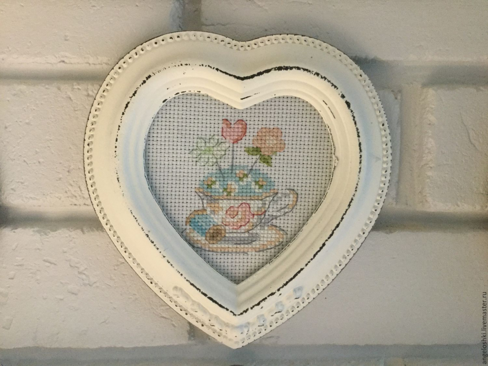 Декор деревянного сердца