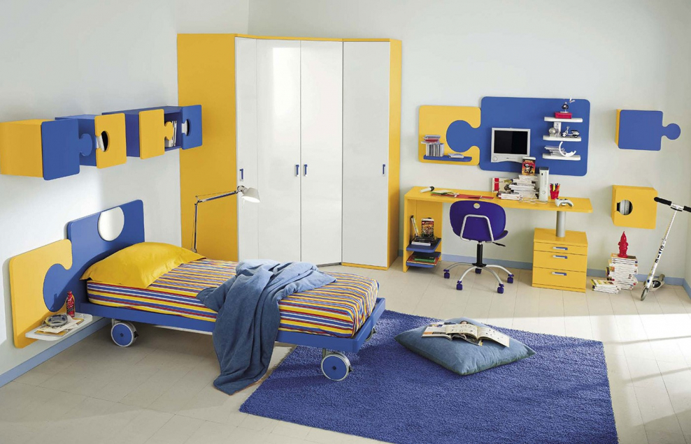 Желто голубая детская