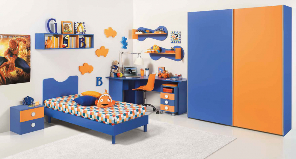 Детская мебель в бирюзовых тонах