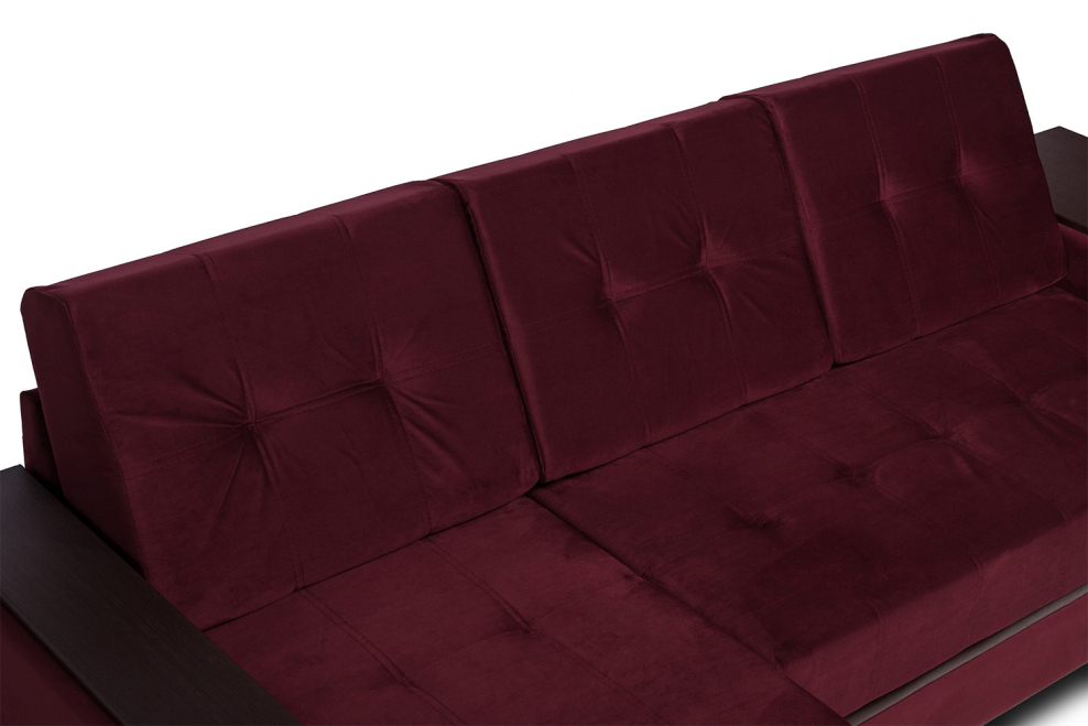 Hoff диван бордовый угловой