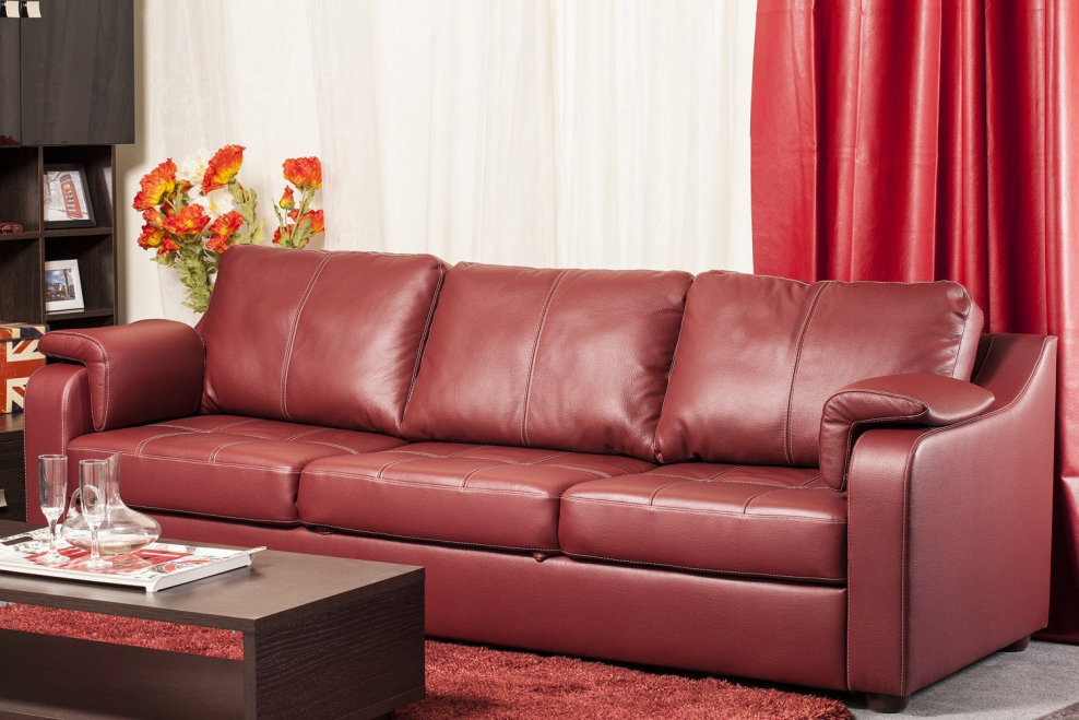 Кожаный диван Беретта