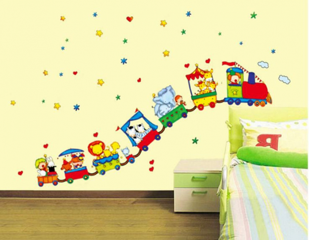 Декорирование стен в детском саду