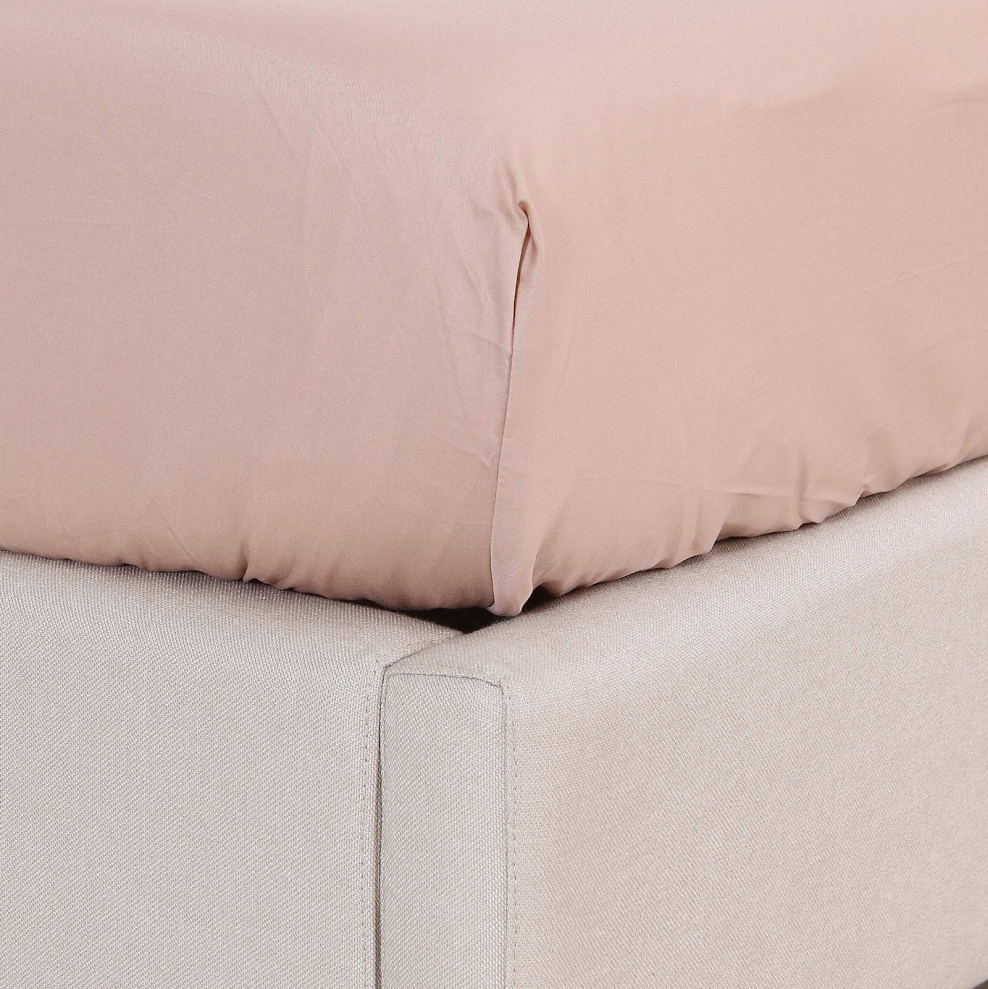 Простынь на резинке 160х200см, цв.бежевый 10378