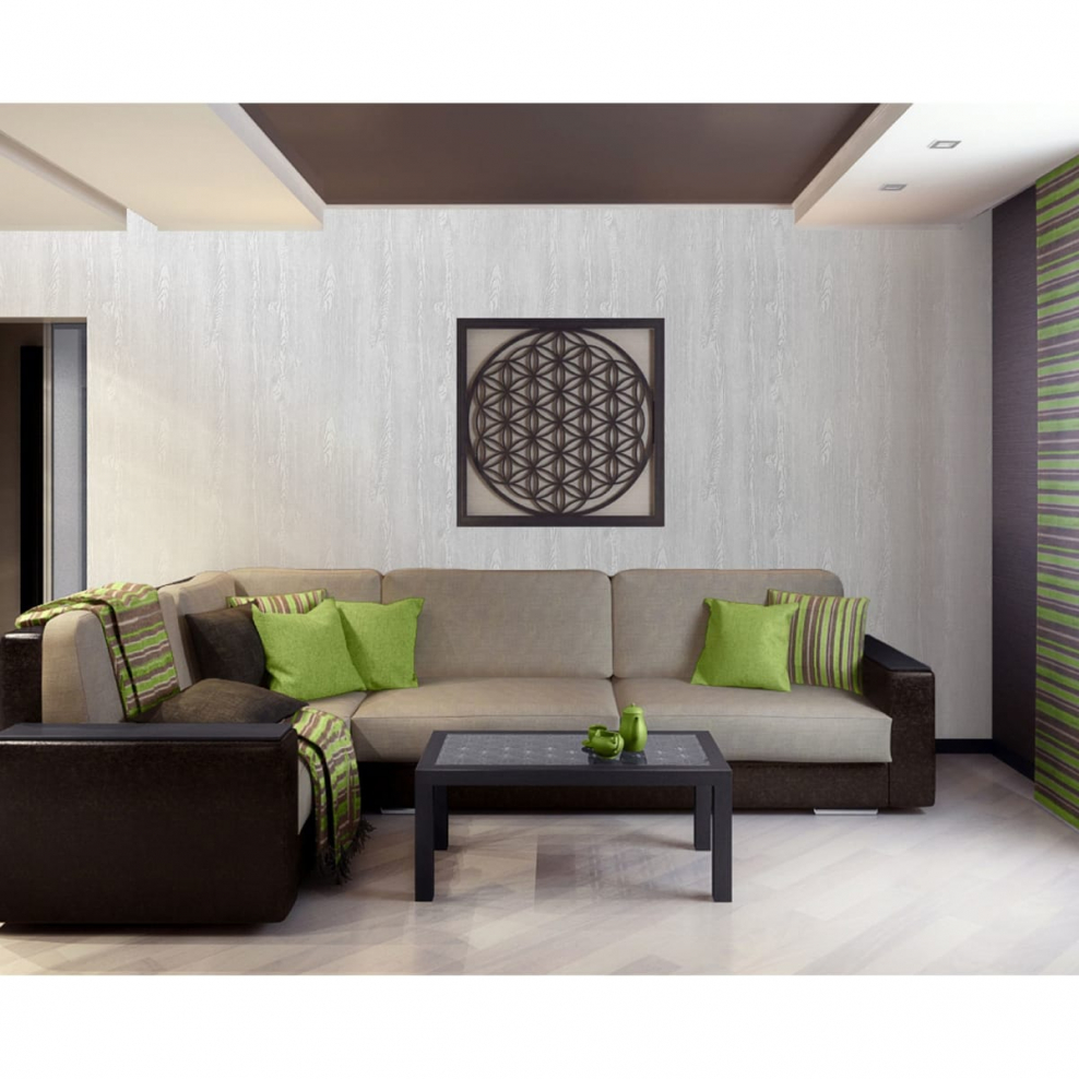 Гостиная с зеленым диваном