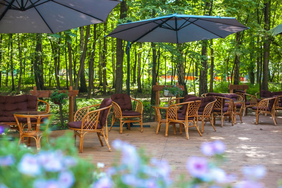 Парк Сокольники кафе Полянка