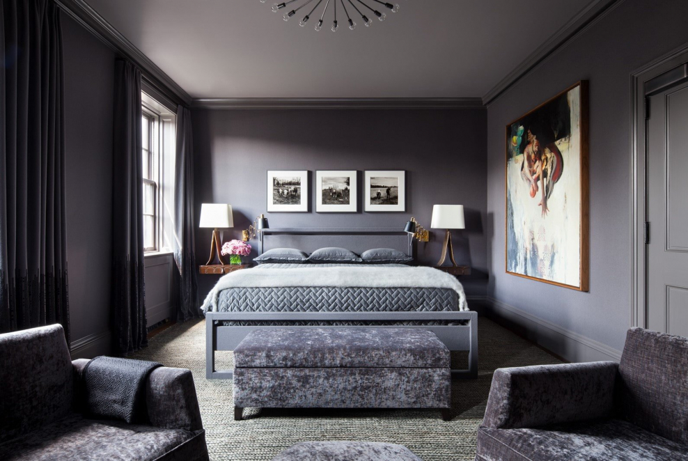 Комната в серых тонах