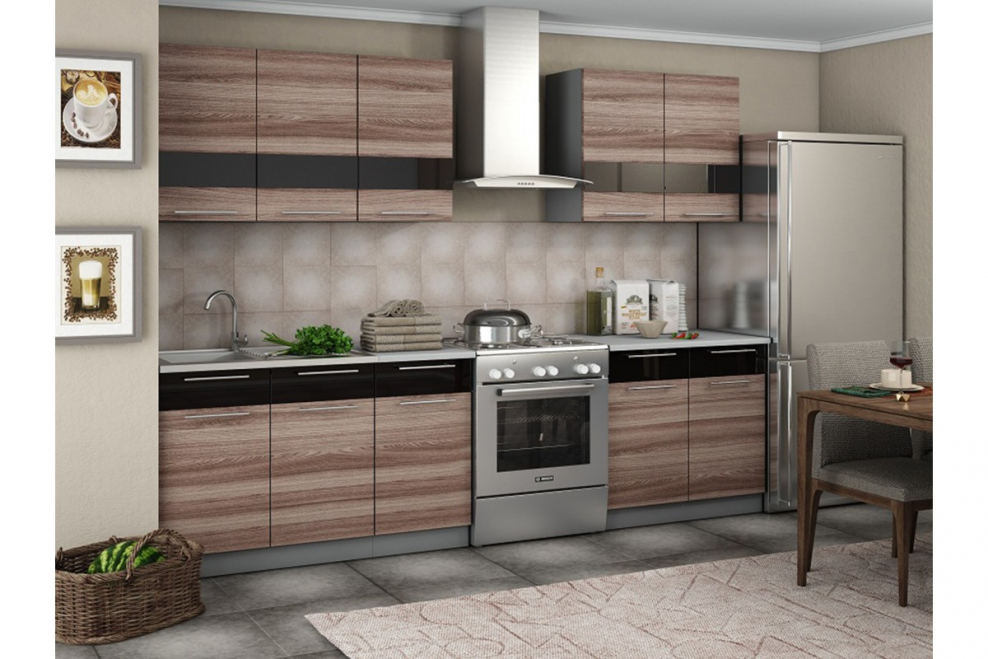 Кухня Олеся ясень шимо темный 2