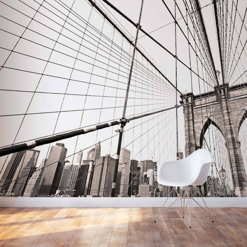 Бруклинский мост Нью-Йорк фреска