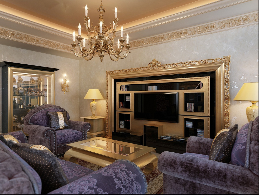 Барокко зал интерьер Барокко