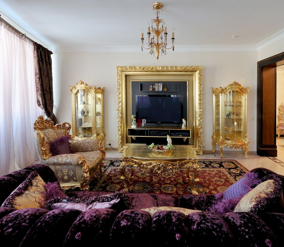 Интерьер гостиной в стиле Барокко