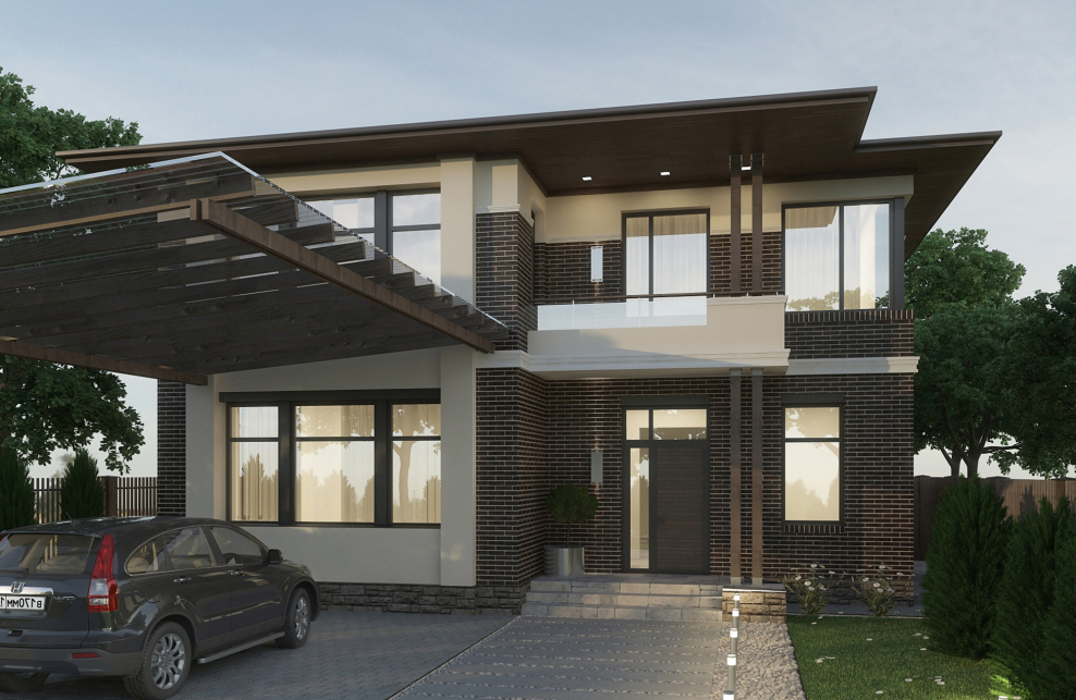 Дос с навесом для машины