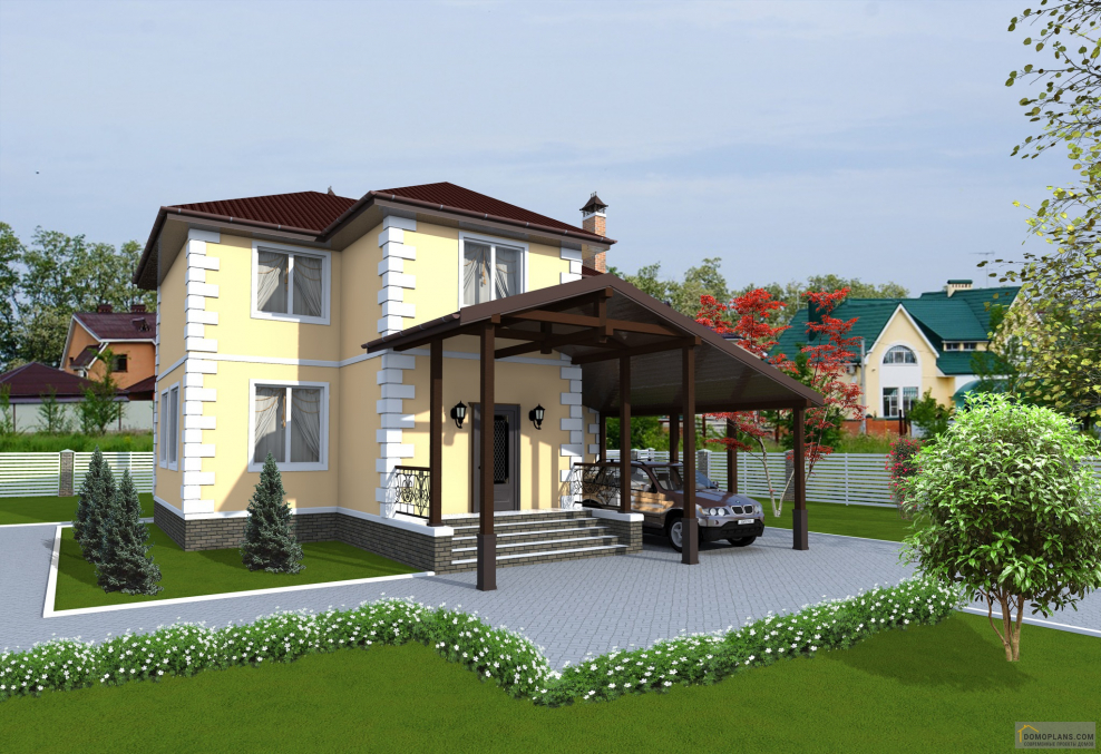 Дос с навесом для машины