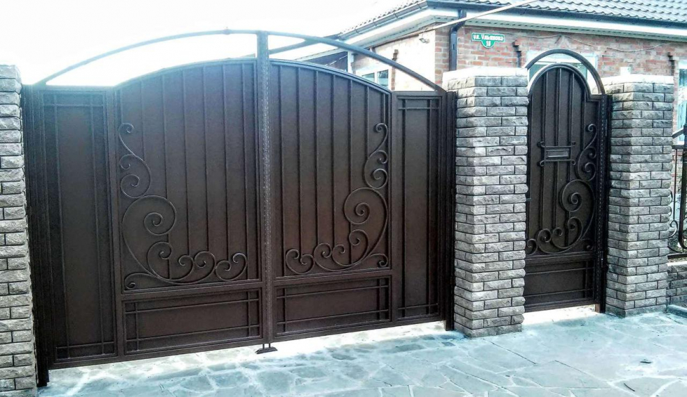 Кованые ворота Ишеева