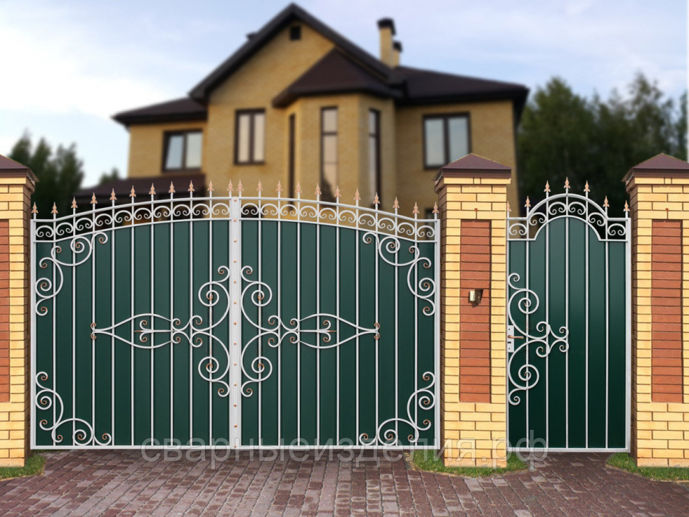 Кованые ворота МПА Олимпия с8