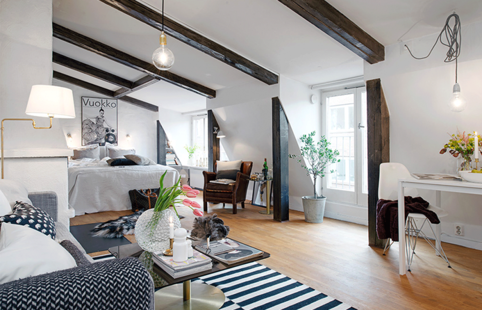 Интерьер коттеджа в скандинавском стиле