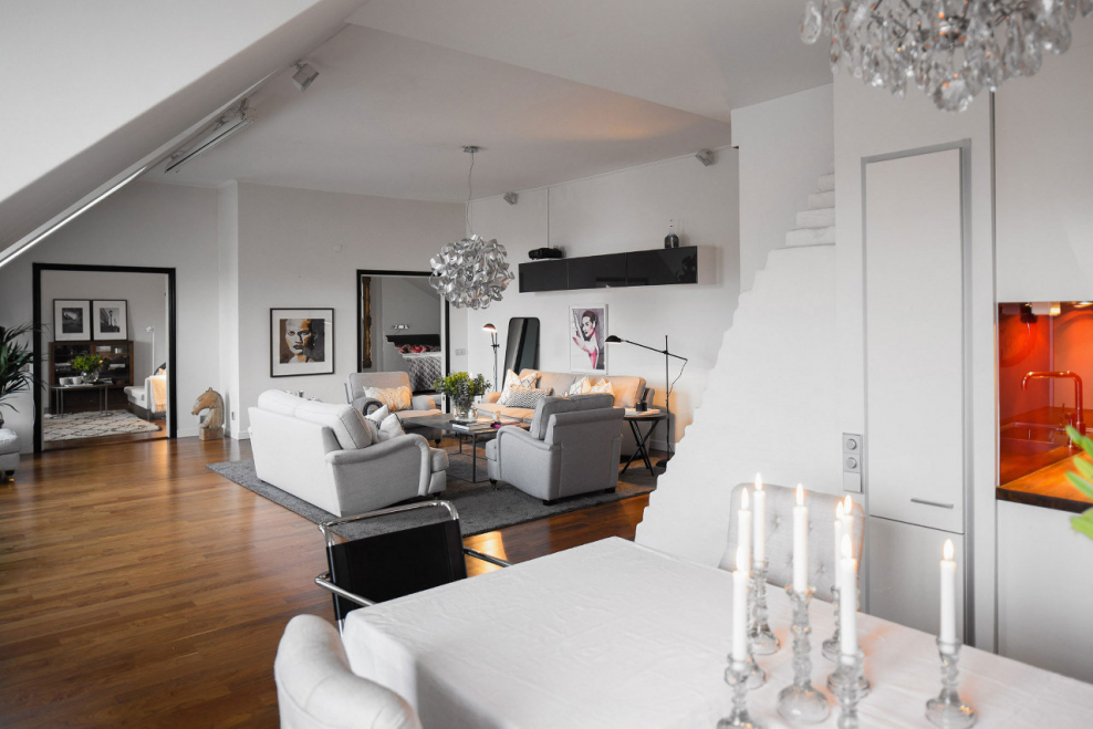 Пентхаус в скандинавском стиле