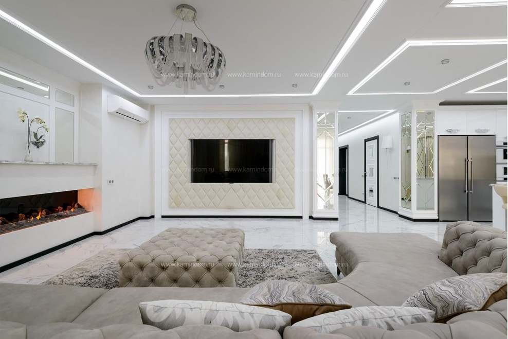 Гостиная в белом стиле