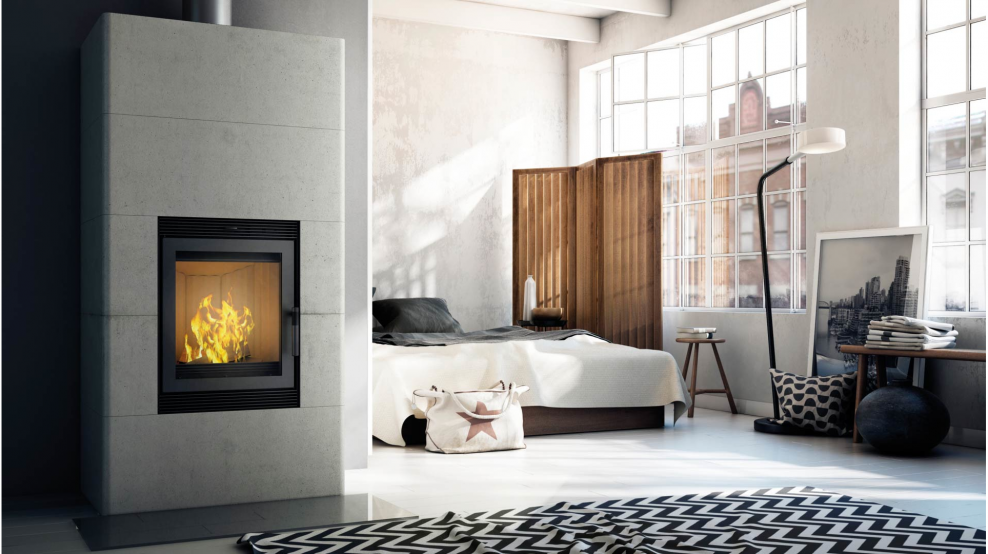 Печь-камин Kratki Blanka/beton