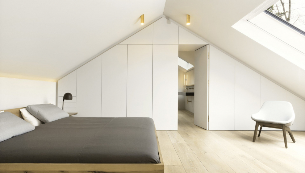 Лофт мансарда двускатная крыша