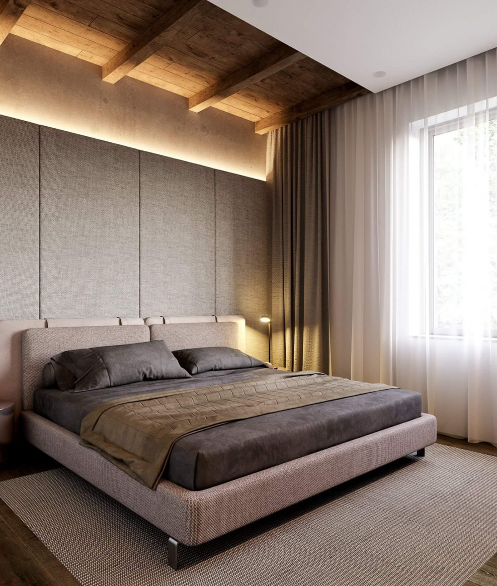 Кровать в современном стиле