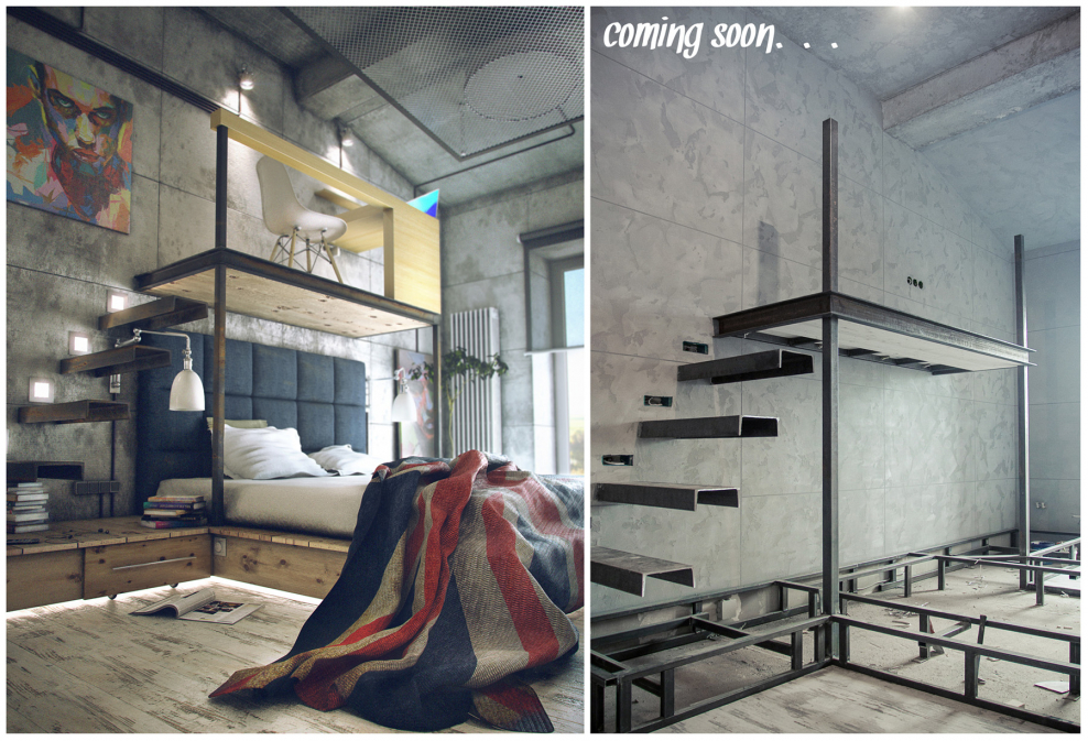 Конструкции в стиле лофт