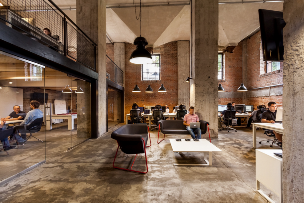 Офис опен Спейс столы лофт