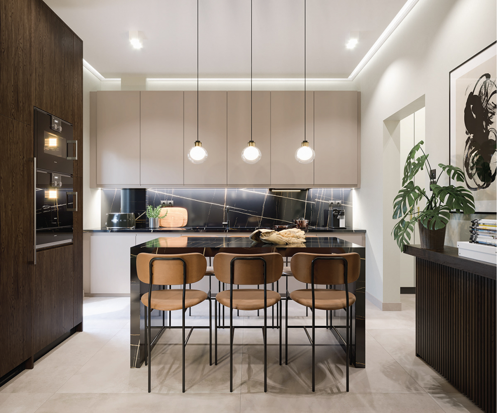 Кухня гостиная цвета