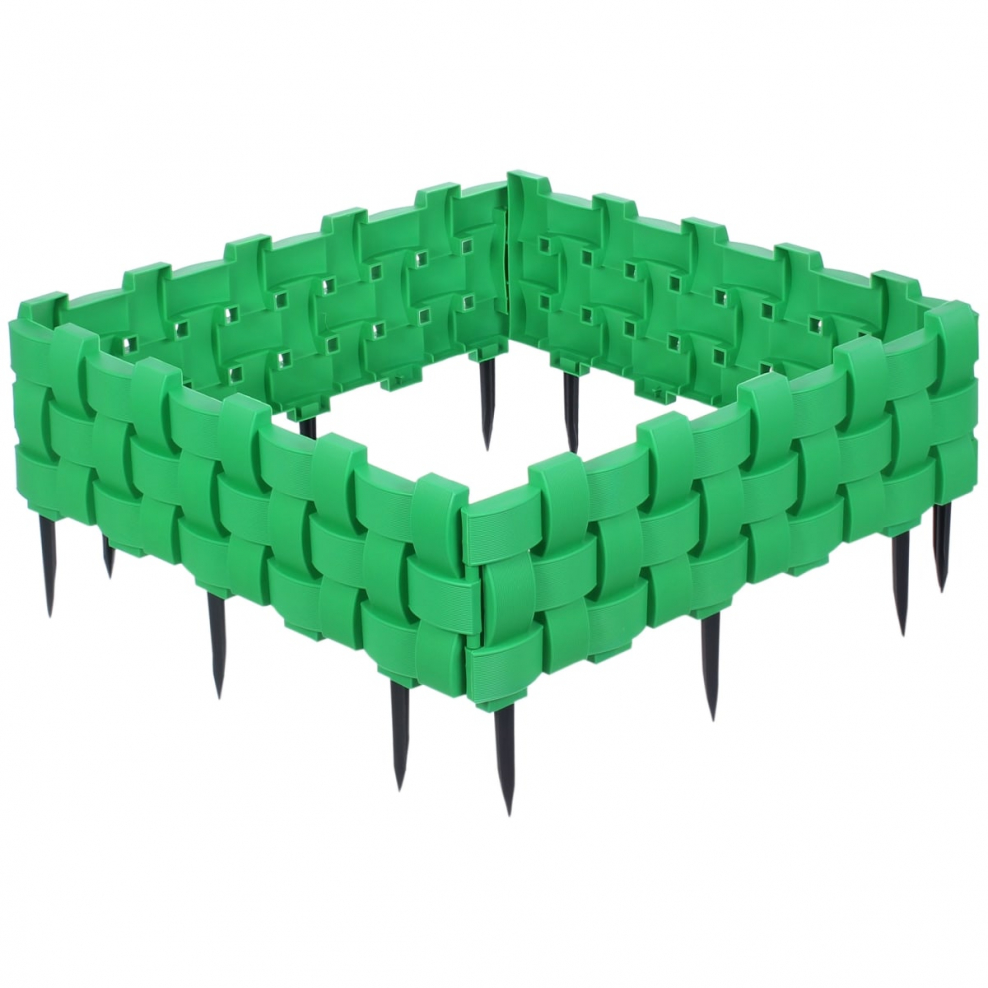 Ограждение садовое Дачник 3м цвет зеленый