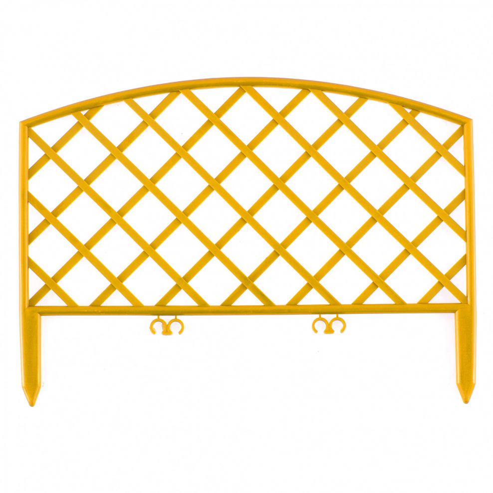 Забор декоративный Grinda "ар деко" 28*300см желтый 422203-y