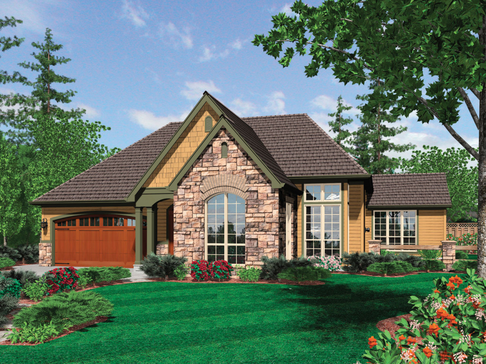 Одноэтажный дом в стиле Прованс