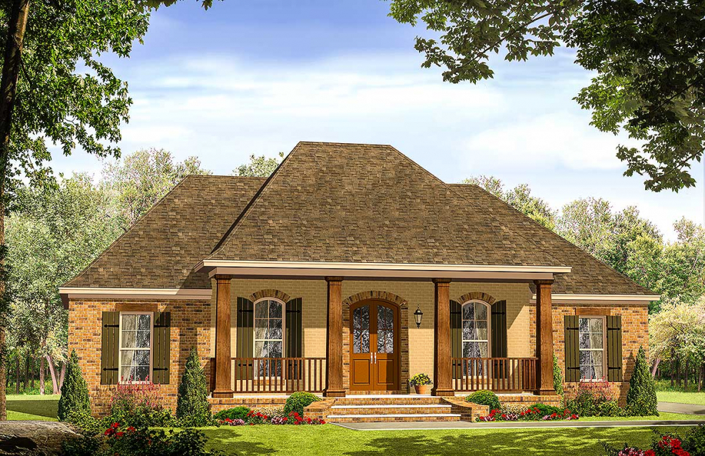 Фасады одноэтажных домов в стиле Прованс