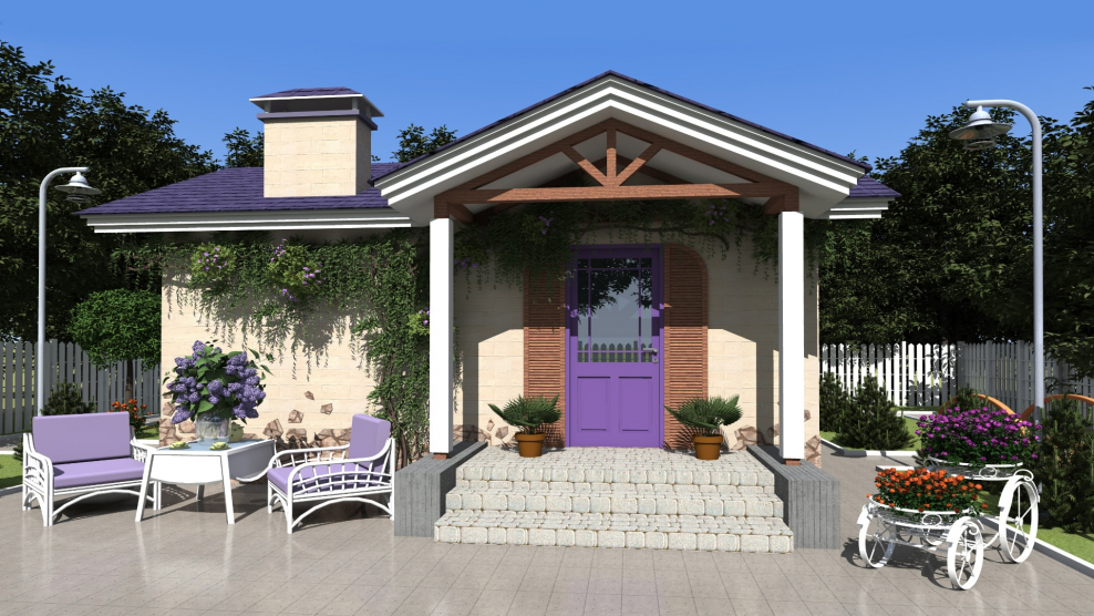 Проект одноэтажного дома Прованс