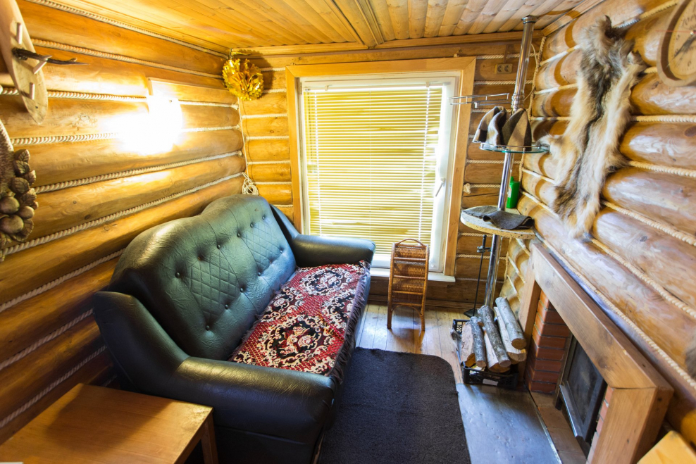 Интерьер маленькой бани