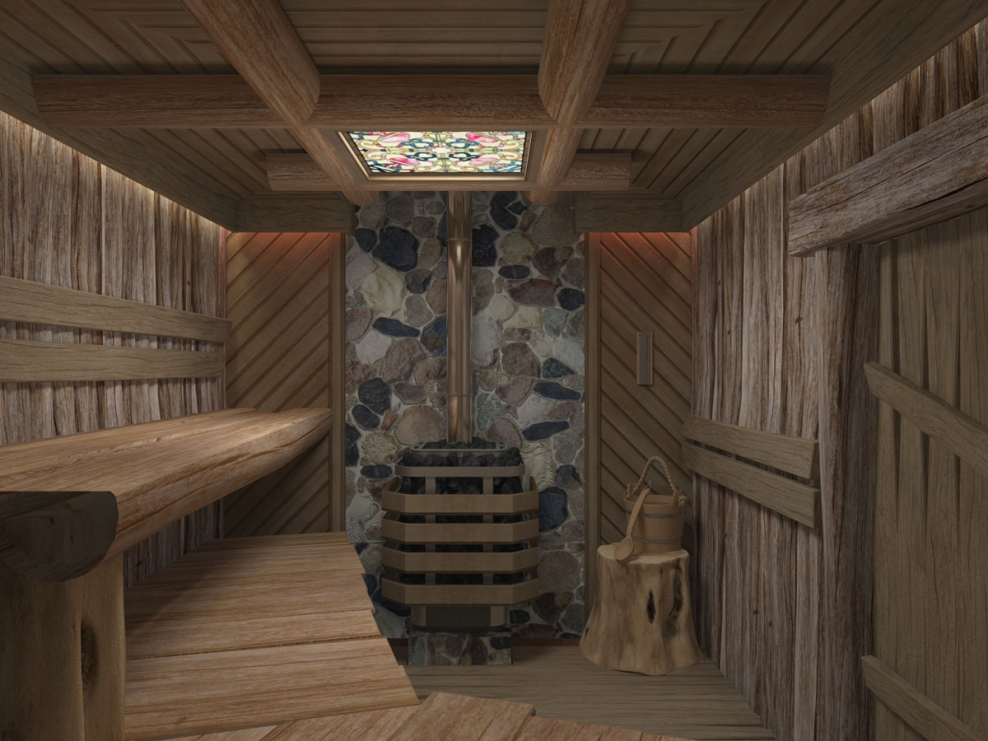 Баня с предбанником и парилкой